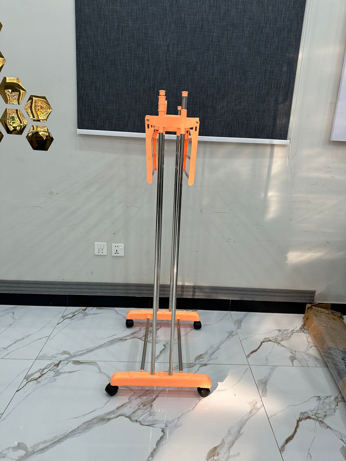 Two star iron stand | Iron Clothes Hanging Stand (After Ironing) – 4.5 x 2 Feet | 201 Grade Non-Magnetic Steel