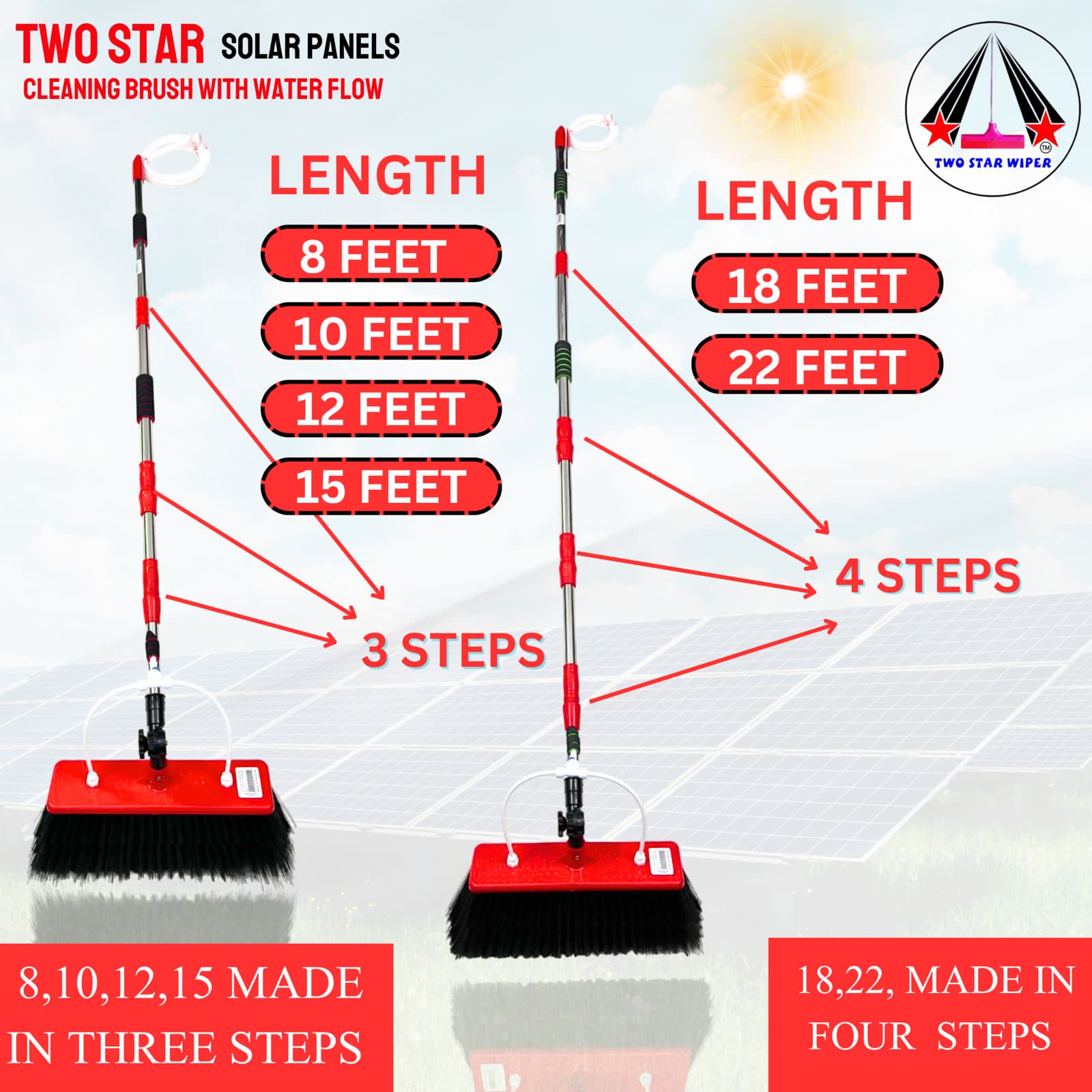 Solar Panel Cleaning Solutions – TWO STAR WIPER