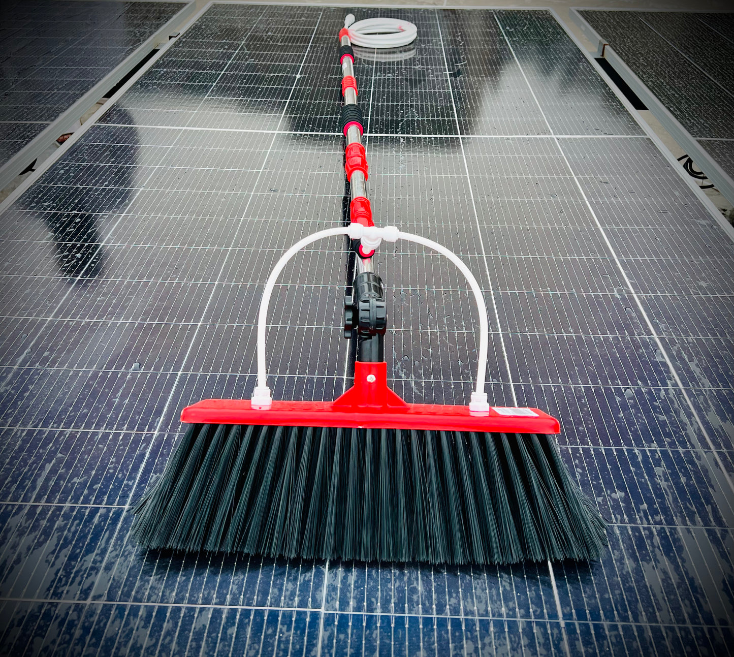 SOLAR PANEL CLEANING BRUSH . ( Now With Extra Large Brush Head )اب بڑے برش کے ساتھ