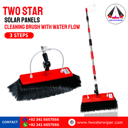 SOLAR PANEL CLEANING BRUSH . ( Now With Extra Large Brush Head )اب بڑے برش کے ساتھ