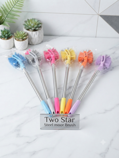 Two Star Steel Moor Brush (Strong, Stylish & Multipurpose Cleaning Brush)