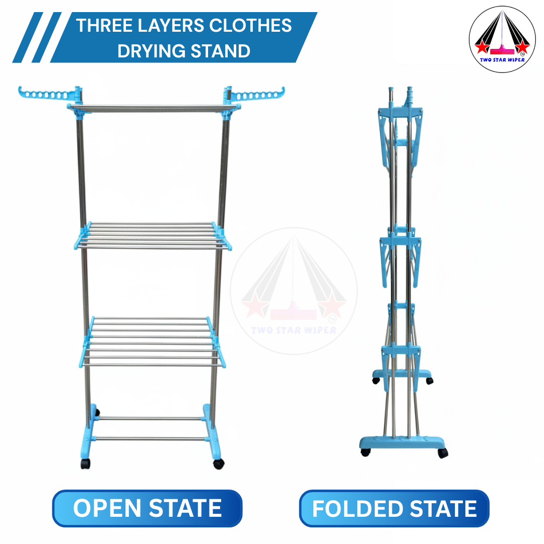 TWO STAR PREMIUM QUALITY MULTI-LAYER DRYING RACK – TWO STAR WIPER