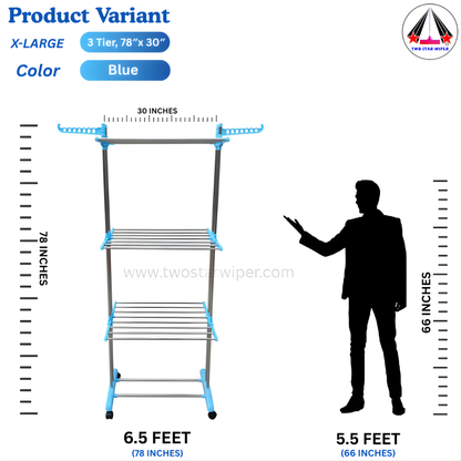 TWO STAR PREMIUM QUALITY MULTI-LAYER DRYING RACK