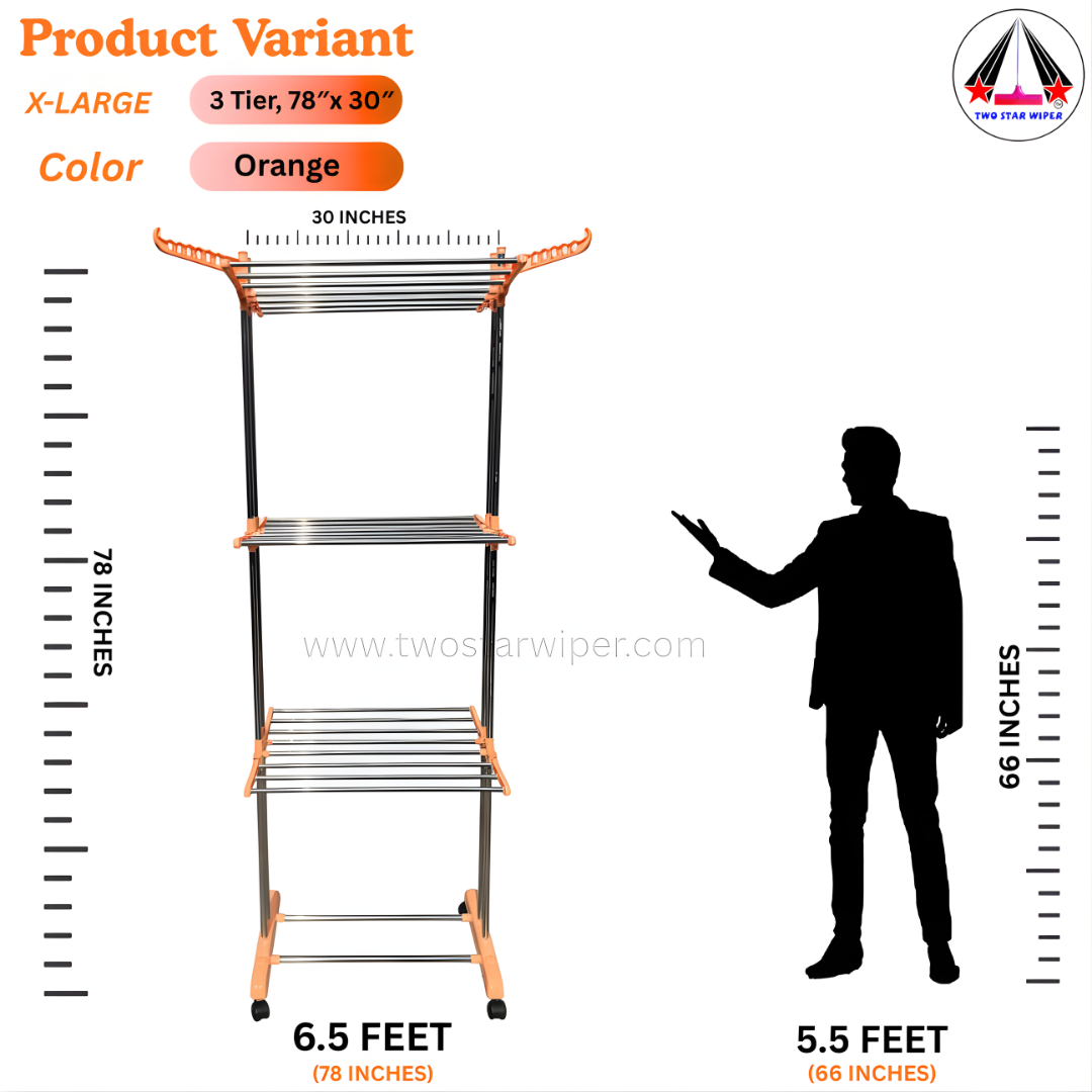 TWO STAR PREMIUM QUALITY MULTI-LAYER DRYING RACK