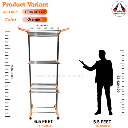 TWO STAR PREMIUM QUALITY MULTI-LAYER DRYING RACK