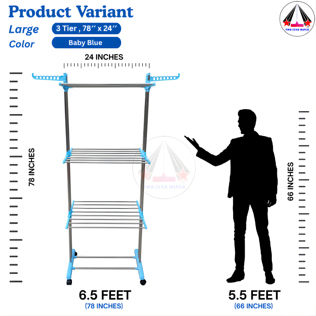TWO STAR PREMIUM QUALITY MULTI-LAYER DRYING RACK