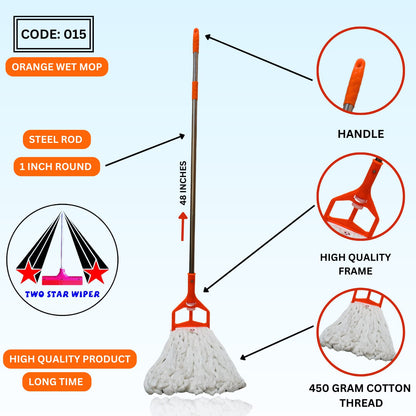 Orange wet Mop
