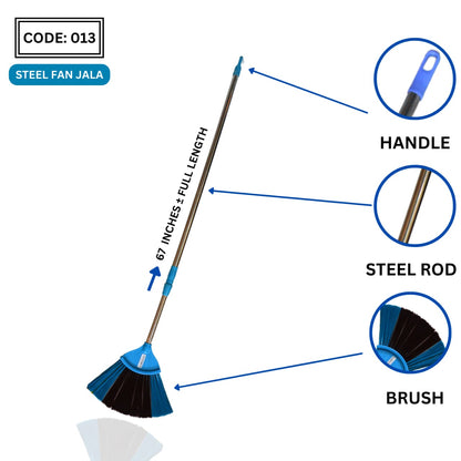 FAN DUSTING BRUSH WITH STEEL PIPE