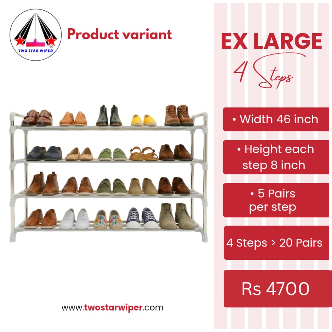 TWO STAR SHOE RACK