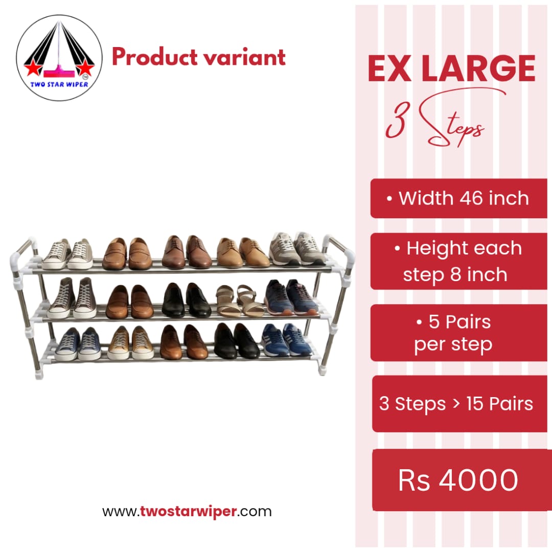 TWO STAR SHOE RACK