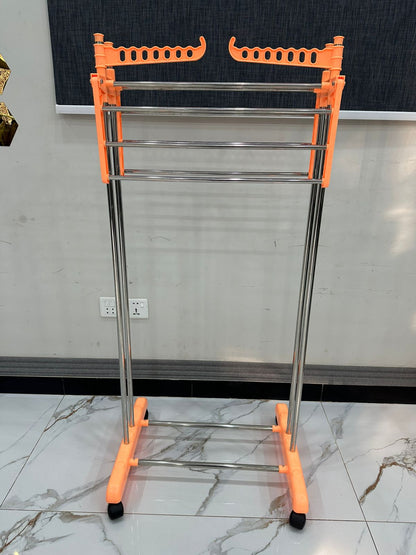 Two star iron stand | Iron Clothes Hanging Stand (After Ironing) – 4.5 x 2 Feet | 201 Grade Non-Magnetic Steel